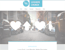 Tablet Screenshot of lifehopechurch.org